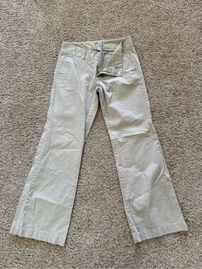 Gap Stretch Khaki Bootcut Pants Women’s 8R Beige Cotton Career Casual